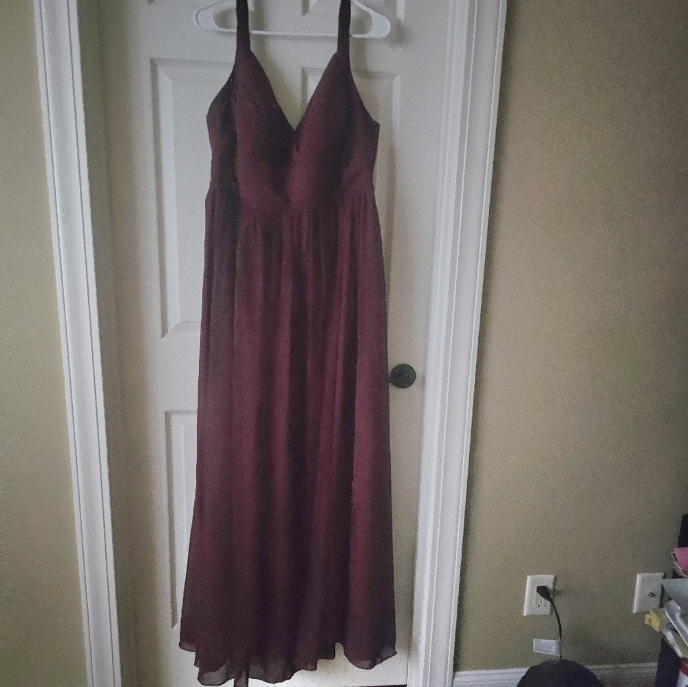 Azazie Cabernet bridesmaid dress
